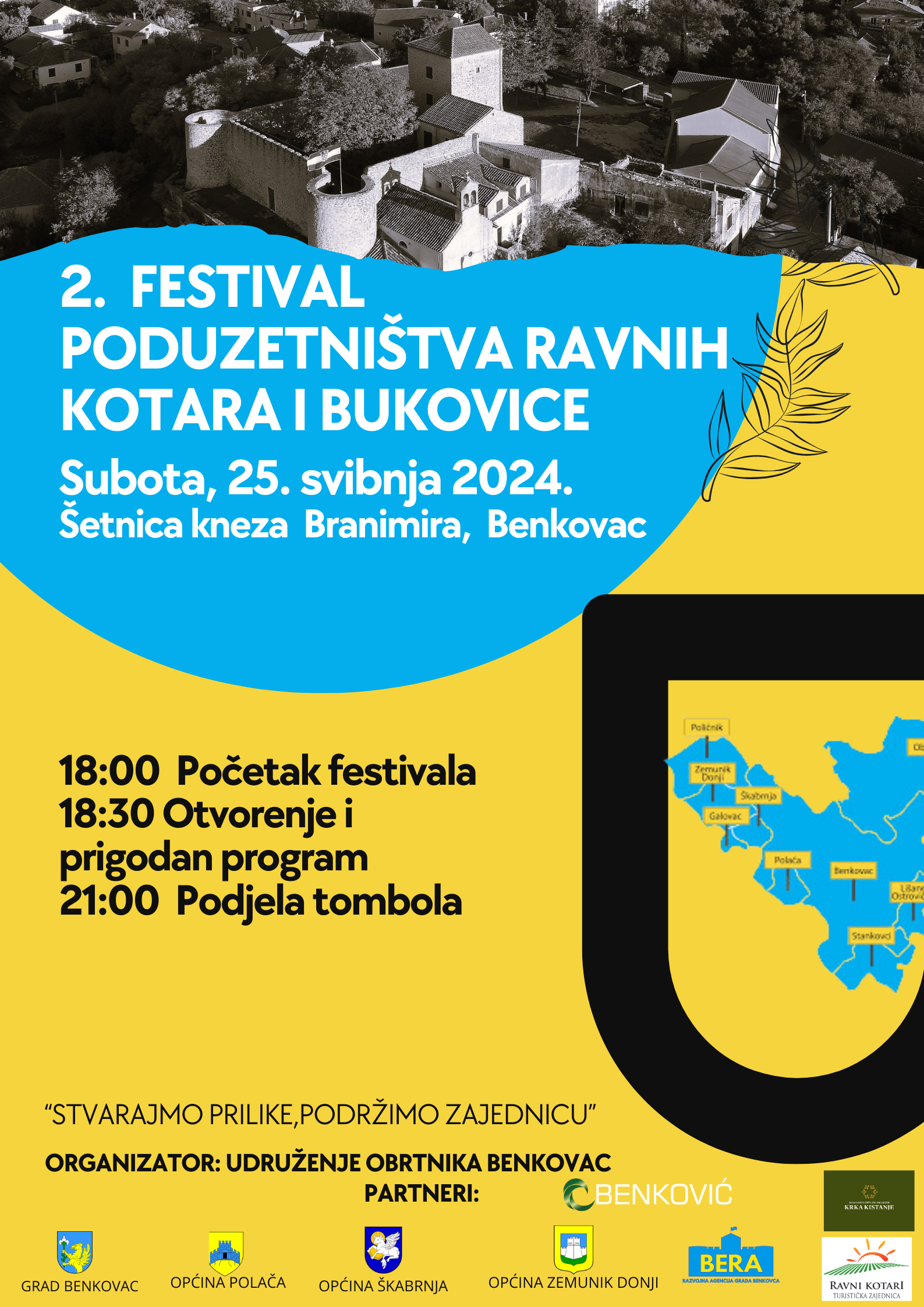 Poziv na 2. festival poduzetništva Ravnih kotara i Bukovice