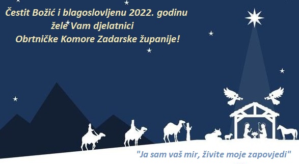 Želimo Vam čestit Božić i blagoslovljenu 2022. godinu